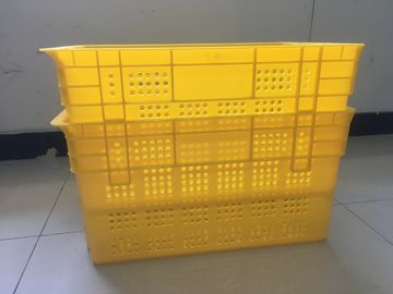 Casse di plastica durevoli dell'alimento, impilanti il magazzino di CC dell'ortaggio da frutto di incastramento pp Mesh Crates