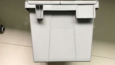 Scatole accatastabili di plastica 550*370 millimetro di volume d'affari di stoccaggio di alta durevolezza