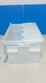 Capacità di carico allegata di plastica standard dei contenitori del coperchio di dimensione pp più alta