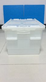Capacità di carico allegata di plastica standard dei contenitori del coperchio di dimensione pp più alta
