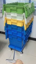 3 misura quattro in pollici che l'unità di elaborazione spinge Dolly Rudder Moving Customized d'impilamento di plastica
