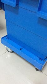 3 misura quattro in pollici che l'unità di elaborazione spinge Dolly Rudder Moving Customized d'impilamento di plastica