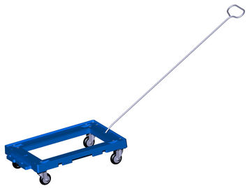 3 misura quattro in pollici che l'unità di elaborazione spinge Dolly Rudder Moving Customized d'impilamento di plastica