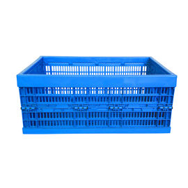 Recipienti di plastica pieghevoli di plastica per la dimensione standard delle casse di verdure della frutta