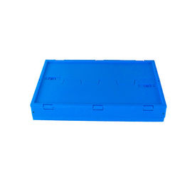 Fondo solido pieghevole di plastica allegato Mesh Body delle casse 600*400*265 millimetro dei coperchi