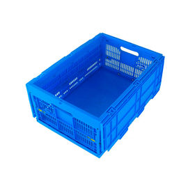 Fondo solido pieghevole di plastica allegato Mesh Body delle casse 600*400*265 millimetro dei coperchi