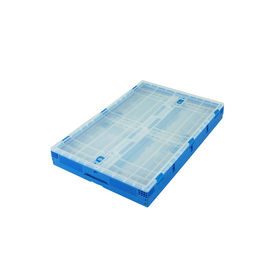 serie Tote Boxes Attached Lids Stacking pieghevole di plastica di 650*440 millimetro