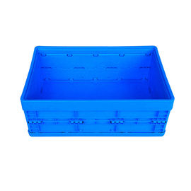 Recipienti di plastica pieghevoli blu stabili/gabbie di plastica pieganti