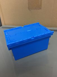 Nido di plastica di piccola dimensione Tote Boxes Attached Lids della pila di 120*80*60 millimetro
