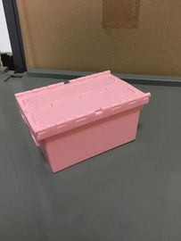 Nido di plastica di piccola dimensione Tote Boxes Attached Lids della pila di 120*80*60 millimetro