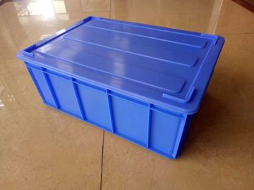 Personalizzare d'impilamento di plastica di colore di stoccaggio del trasporto di opzione dei coperchi delle scatole del vergine