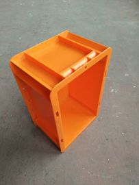 Euro arancio di colore che impila i contenitori 300*200 millimetro/contenitori di stoccaggio di plastica accatastabili