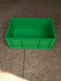 Trasportatore di dimensione standard dei contenitori di stoccaggio 600*400*230mm del polietilene del vergine e sistema di plastica accatastabili verdi di separazione