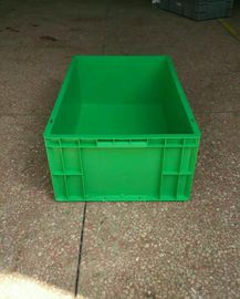 Trasportatore di dimensione standard dei contenitori di stoccaggio 600*400*230mm del polietilene del vergine e sistema di plastica accatastabili verdi di separazione