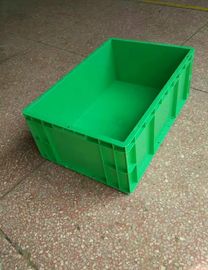 Trasportatore di dimensione standard dei contenitori di stoccaggio 600*400*230mm del polietilene del vergine e sistema di plastica accatastabili verdi di separazione