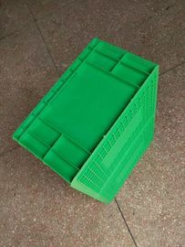 Trasportatore di dimensione standard dei contenitori di stoccaggio 600*400*230mm del polietilene del vergine e sistema di plastica accatastabili verdi di separazione