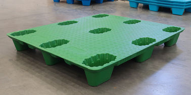 Resistenza all'urto nove pallet di plastica dei pallet 1200*800 millimetro dello stampaggio mediante soffiatura del piede 4T euro