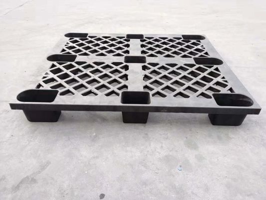 Colore nero del trasporto di incastramento 1200*1000 millimetro dei pallet di plastica di bassa potenza di imballaggio unidirezionale