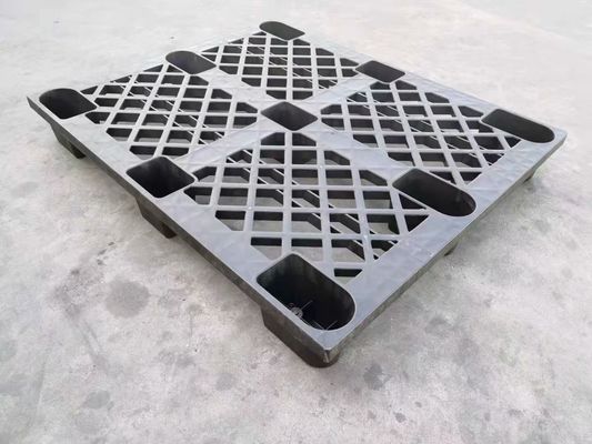 Colore nero del trasporto di incastramento 1200*1000 millimetro dei pallet di plastica di bassa potenza di imballaggio unidirezionale
