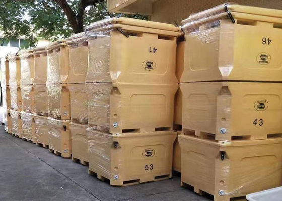 Scatola ghiacciata asciutta rotazionale di plastica del modanatura 1000L per frutti di mare