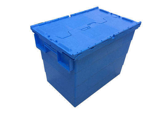 scatola di stoccaggio allegata di plastica di volume d'affari dei contenitori del coperchio 225kgs