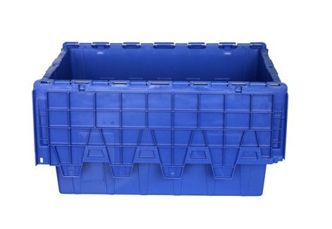 Fondo allegato di plastica accatastabile di scivolo dei contenitori del coperchio anti