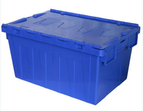 Fondo allegato di plastica accatastabile di scivolo dei contenitori del coperchio anti