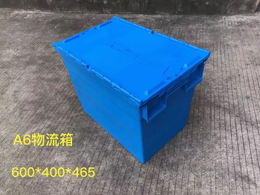 Totalizzatori di plastica 600*400mm Theftproof di stoccaggio con il coperchio a cerniera