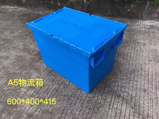 Totalizzatori di plastica 600*400mm Theftproof di stoccaggio con il coperchio a cerniera
