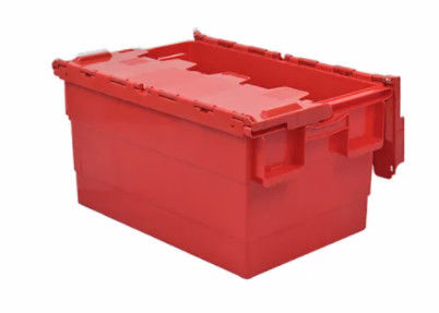 Incastramento su ordinazione Tote Boxes With Attached Lids di stoccaggio