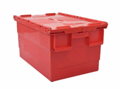 Incastramento su ordinazione Tote Boxes With Attached Lids di stoccaggio