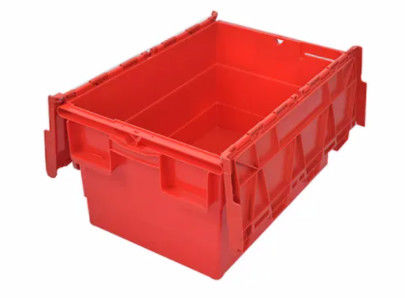 Incastramento su ordinazione Tote Boxes With Attached Lids di stoccaggio