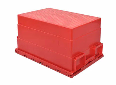 Incastramento su ordinazione Tote Boxes With Attached Lids di stoccaggio
