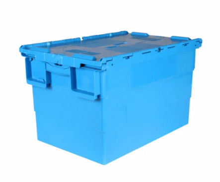 Contenitori allegati di plastica Tote Box muoventesi accatastabile sistemabile del coperchio del vergine
