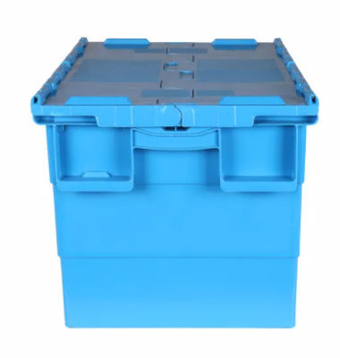 Contenitori allegati di plastica Tote Box muoventesi accatastabile sistemabile del coperchio del vergine