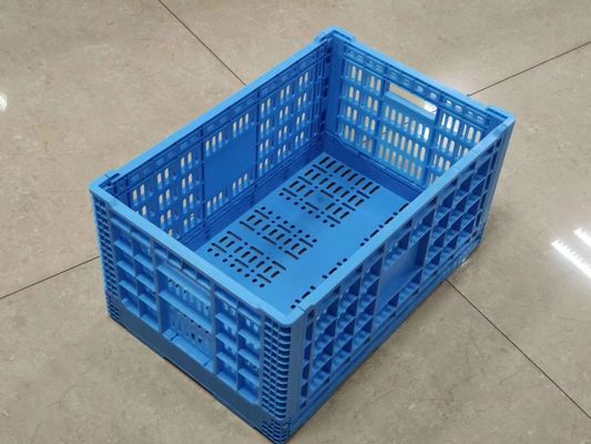 Recipienti del canestro di trasporto dell'alimento fresco delle gabbie di plastica della frutta e di verdura di impilamento verticale con i fori