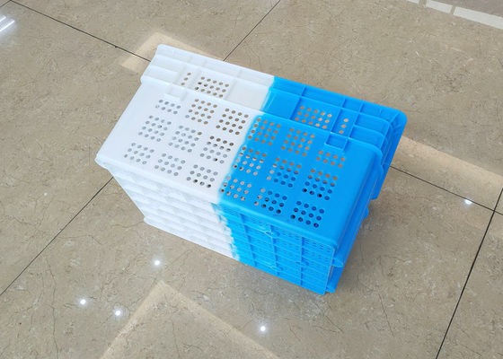 Doppio colore che spedisce le gabbie di plastica sistemabili per la frutta e le verdure