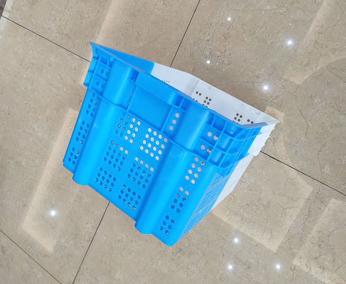 Doppio colore che spedisce le gabbie di plastica sistemabili per la frutta e le verdure