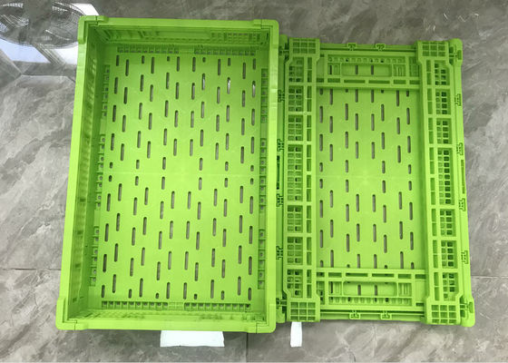 Gabbie di plastica della frutta e di verdura del polietilene per l'abitudine di spedizione di colore