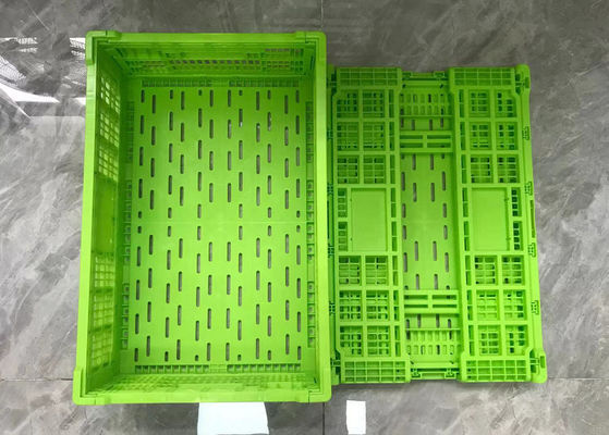 gabbie di plastica pieghevoli di carico della frutta di verdure 20kg