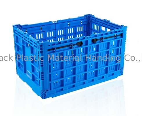Stoccaggio di verdure di Transporation delle casse accatastabili pieghevoli blu
