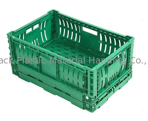 Capacità di carico pieghevole scaricata 20kg delle gabbie di plastica di verdura e della frutta
